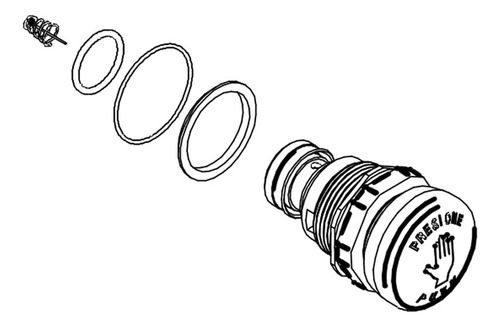 Kit Empaques P/valvula Push Button P/tv121 Ref Sv-633 Helvex