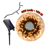 Luces Navideñas Lineal 800 Leds Tradicional Con Panel Solar 