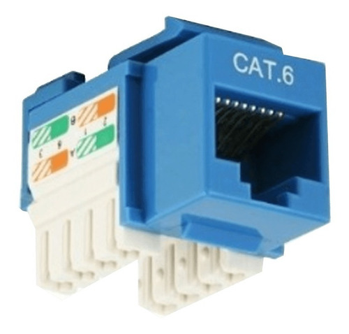 Kit X 5 Modular Keystone Jack Rj45 Cat5, Certificado