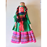 Muñeca Artesanal De Mexico  Para Decoración 
