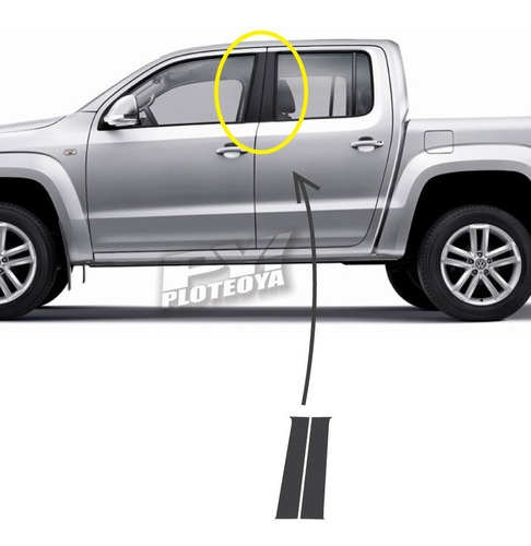 Calcos Parantes Compatible Para Amarok Vw Juego Completo