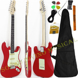 Guitarra Stratocaster Vermelho Capa Memphis Mg30 Tagima Nf-e