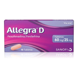 Allegra D 60mg Caja X 10 Tab - g a $731