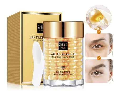 Gel Oro24k Luxury Senana Coreana Perlas Oro Anti Ojeras Full