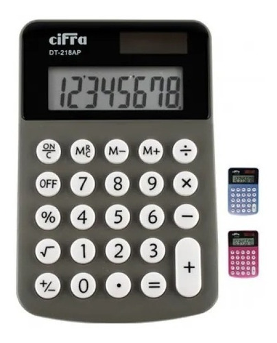 Calculadora De Escritorio Cifra Dt 218 8 Dígitos Grandes 