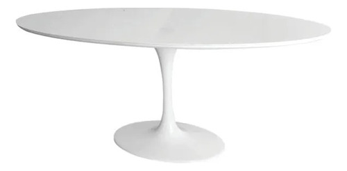 Mesa De Jantar Tulipa Saarinen Oval 150x90 Cm Madeira Laca