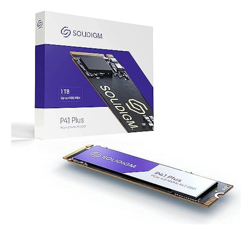 Solidigm P41 Plus 1tb Ssd, Pcie Gen 4 Nvme 4.0 X4 M.2 2280 3