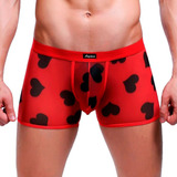 Ropa Interior Hombre Boxer Transparente Corazon Estampado