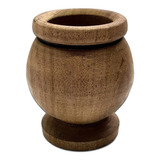 Mate Madera Algarrobo Bolita Premium Base Pettish Online Color Marrón