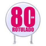 Anuncio Personalizado Luminoso Redondo 80 Cm