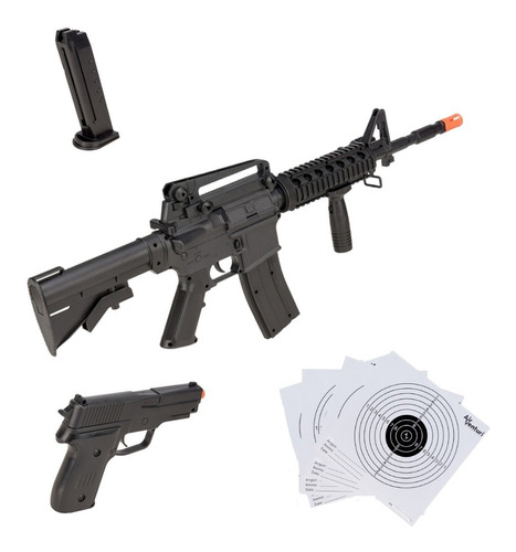 Combo Rifle M4 Y Pistola Vigor 6 Mm Xtrm P