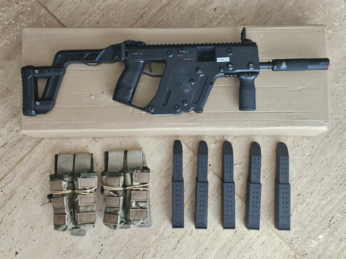 Rifle Airsoft Krytac Kriss Vector Com 5 Magazines + Brinde