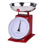 Báscula De Cocina Retro 5 Kg Rojo - Ba2001