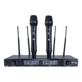 Microfone Sem Fio Duplo Kadosh K622m Profissional 4 Antenas