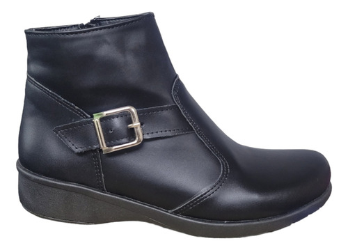 Botas Botinetas Borcego Mujer Dama Cuero Ecológico Livianas 