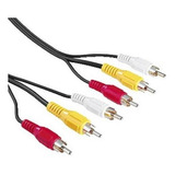 Cable 3 Rca A Rca 3 Para Audio Video 5 Metros¡¡  Mscompu10