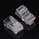 Conector Lan 100 Unidades/lote Cat5 Cat5e Red Internet Rj45