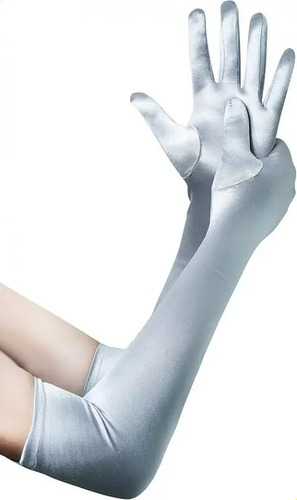 Guantes Largos De Satén Para Mujer, Guantes De Novia, Bodas