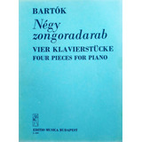 Bela Bartok 4 Piezas Para Piano Partitura