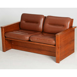 Antigo Sofa 2 Lugares Design Anos 70 Freijo