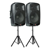 Kit 2 Caixa De Som Staner Acústica Ps1501 400w + Tripé