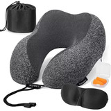 Almohada De Viaje 100% Espuma Viscoelástica Cuello