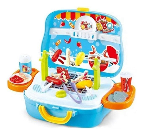 Parrilla Cocina Comida Juguete Niño Niña Didáctico Set Kit