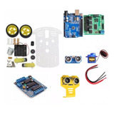 Kit Chassi Carro Arduino Completo Motor Bluetooth L298n Sr04