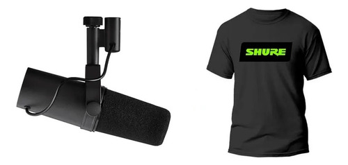 Kit Microfone Shure Sm7b + Camiseta Oficial Tshure-m