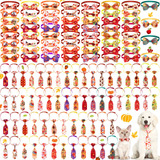 Juego De 120 Collares De Corbatn Para Perro, Accesorios Ajus