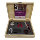 Kit Sommelier Premium Caixa De Presente 5 Acessórios E Livro