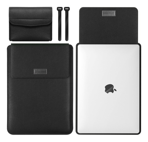Case Capa Notebook Macbook Air Pro M1 E M2  Em Couro 3 Em 1