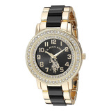 Reloj Mujer U.s. Pol Usc40229 Cuarzo Pulso Dorado Just Watch