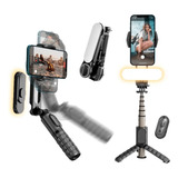 Gimbal Estabilizador De Celular Pau De Selfie Com Luz Led