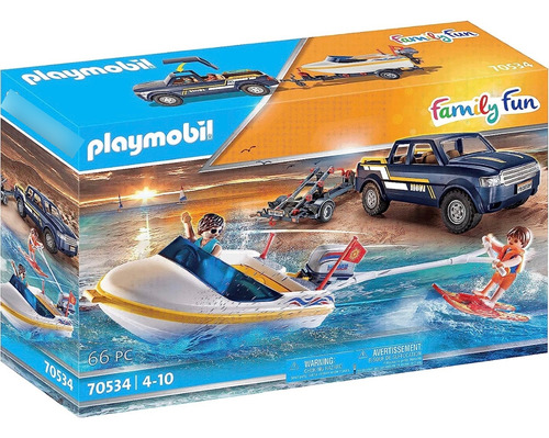 Playmobil 70534. Camioneta Pick Up Con Lancha !!! Entrega Ya