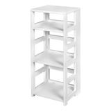 Librería Plegable Cuadrada Flip Flop 34 Pulgadas Blanc...