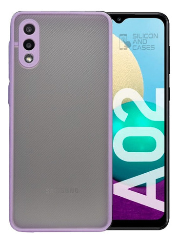 Carcasa Para Samsung A02 Borde Color Proteccion Camara