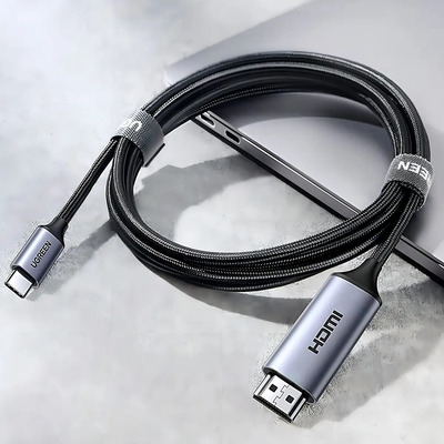 Ugreen Cable Usb C A Hdmi Macho-macho 4k 60 Hz 1.5m Aluminio Negro | Envío gratis