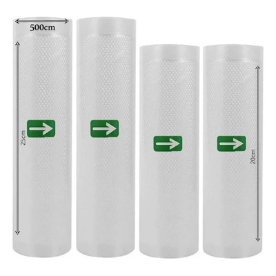 Kit De 4 Rollos De Bolsas De Sellado Al Vacío Para Alimentos | MercadoLibre