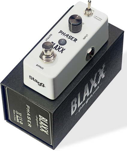 Pedal De Efecto Stagg Blaxx Bx Phaser Micro Phaser Guitarra Color Plateado