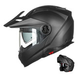 Motorcycle Full Face Modular Atv Helmet Threepulgadaone Snow