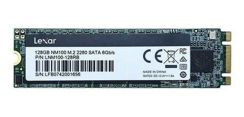 Ssd Lexar 128gb M.2 Sata 550mb 520mb/s Read Lnm100-128rb