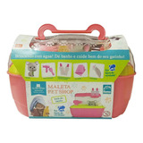 Brinquedo Maleta Pet Shop Com Acessórios Roma Rosa - 5860