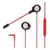 Auricular Gamer Havit Earplug Ge02 Ideal Para Ps4 Pc 3.5mm Color Rojo