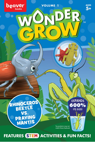 Wonder Grow: Libro Escarabajo Rinoceronte Contra Mantis Reli