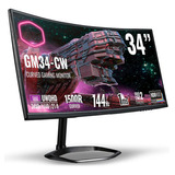 Monitor Curvo Cooler Master 34  Uwqhd Gm34-cw 1ms 144hz