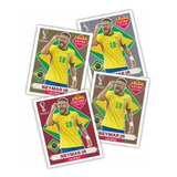 Kit 4 Figurinhas Legend Especial Neymar Jr. Copa 2022 Qatar