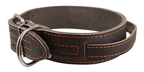 Collar De Cuero Genuino Para Perros Grandes.