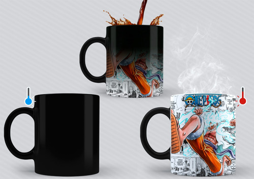 One Piece Luffy Gear 5 Taza Mágica Personalizada Anime 12