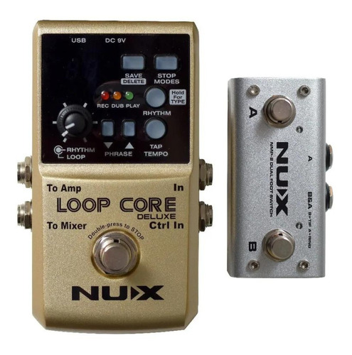 Pedal De Efeito Nux Loop Core Deluxe Com Foot Switch